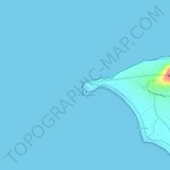 Mappa topografica La Chocolatera, altitudine, rilievo