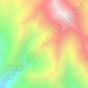 Mappa topografica Hunza, altitudine, rilievo