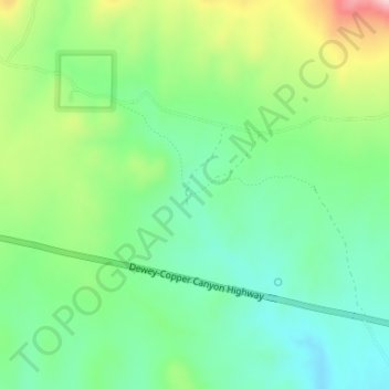 Mappa topografica Hecla, altitudine, rilievo