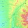 Mappa topografica 方山县, altitudine, rilievo