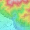 Mappa topografica Eaton Canyon Waterfall, altitudine, rilievo