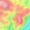 Mappa topografica Le Saussey, altitudine, rilievo