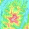 Mappa topografica Montecalvo, altitudine, rilievo