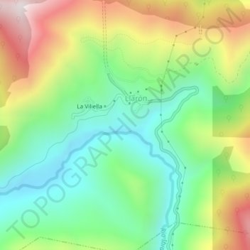 Mappa topografica Chagos, altitudine, rilievo