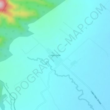 Mappa topografica Lapu-lapu, altitudine, rilievo