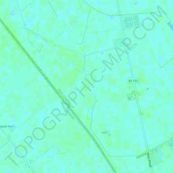 Mappa topografica Haven Bank, altitudine, rilievo