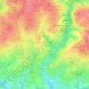 Mappa topografica Les Caurets, altitudine, rilievo