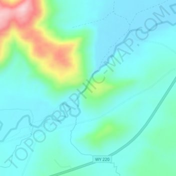 Mappa topografica Devils Gate, altitudine, rilievo