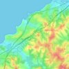 Mappa topografica Larrebidea, altitudine, rilievo