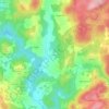 Mappa topografica Le Freyssinet, altitudine, rilievo