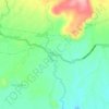Mappa topografica San Rafael, altitudine, rilievo