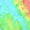 Mappa topografica Chez Pouret, altitudine, rilievo