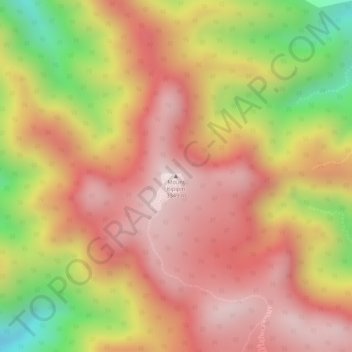 Mappa topografica Mount Kipipiri, altitudine, rilievo