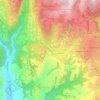 Mappa topografica Arzerè, altitudine, rilievo