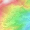 Mappa topografica Varcinières, altitudine, rilievo