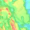 Mappa topografica Mont Nebo, altitudine, rilievo