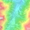 Mappa topografica Branche d'en Haut, altitudine, rilievo