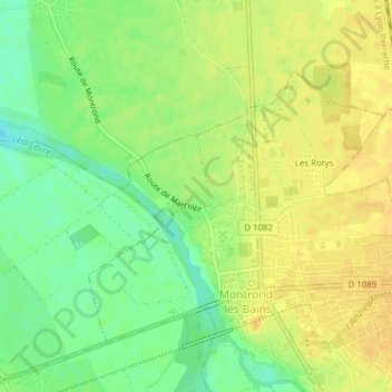 Mappa topografica Plancieux, altitudine, rilievo