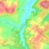 Mappa topografica Beauvoir-sur-Sarce, altitudine, rilievo