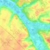 Mappa topografica Le Bourg, altitudine, rilievo