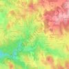 Mappa topografica La Croix de Lissarthe, altitudine, rilievo