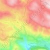 Mappa topografica Les Mas de Mathurine, altitudine, rilievo