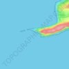 Mappa topografica Scratchells Bay, altitudine, rilievo
