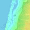 Mappa topografica Gafanha do Areão, altitudine, rilievo