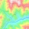 Mappa topografica El Bosque, altitudine, rilievo