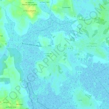 Mappa topografica Mayun, altitudine, rilievo
