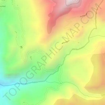 Mappa topografica Ritacuba, altitudine, rilievo