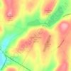 Mappa topografica Lake Sheridan Hill, altitudine, rilievo