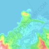 Mappa topografica Alta, altitudine, rilievo
