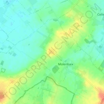 Mappa topografica Butor, altitudine, rilievo