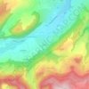 Mappa topografica La Mérie, altitudine, rilievo