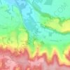 Mappa topografica Eyzin, altitudine, rilievo
