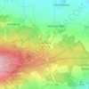 Mappa topografica Ettersberg-Siedlung, altitudine, rilievo
