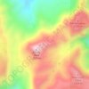 Mappa topografica Chisos Mountains, altitudine, rilievo