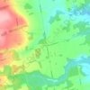 Mappa topografica Mansfield, altitudine, rilievo