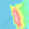 Mappa topografica Fitful Head, altitudine, rilievo