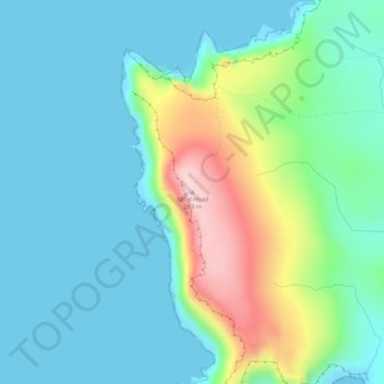 Mappa topografica Fitful Head, altitudine, rilievo