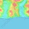 Mappa topografica Alto da Boa Viagem, altitudine, rilievo