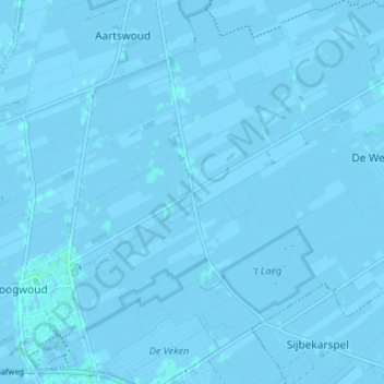 Mappa topografica Gouwe, altitudine, rilievo