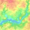 Mappa topografica Kervegant, altitudine, rilievo