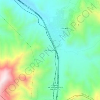 Mappa topografica La Chupalla, altitudine, rilievo