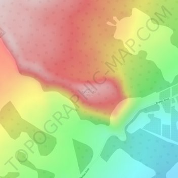 Mappa topografica Puʻuʻenuhe, altitudine, rilievo