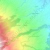 Mappa topografica Démare, altitudine, rilievo