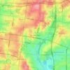 Mappa topografica Vermont South, altitudine, rilievo