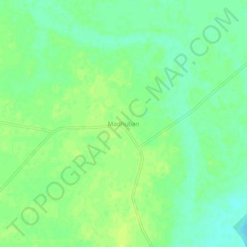 Mappa topografica Madhuban, altitudine, rilievo