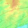 Mappa topografica Le Gouet, altitudine, rilievo
